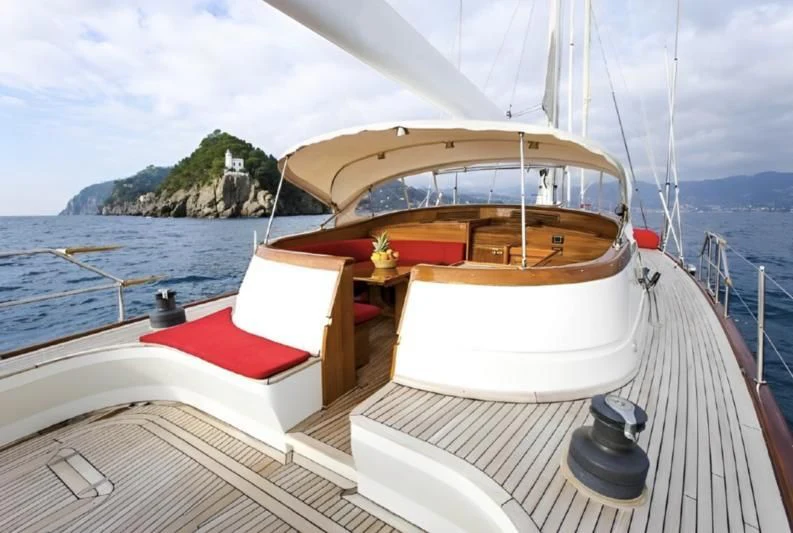 a boat on the water aboard ELETTRA Yacht for Sale