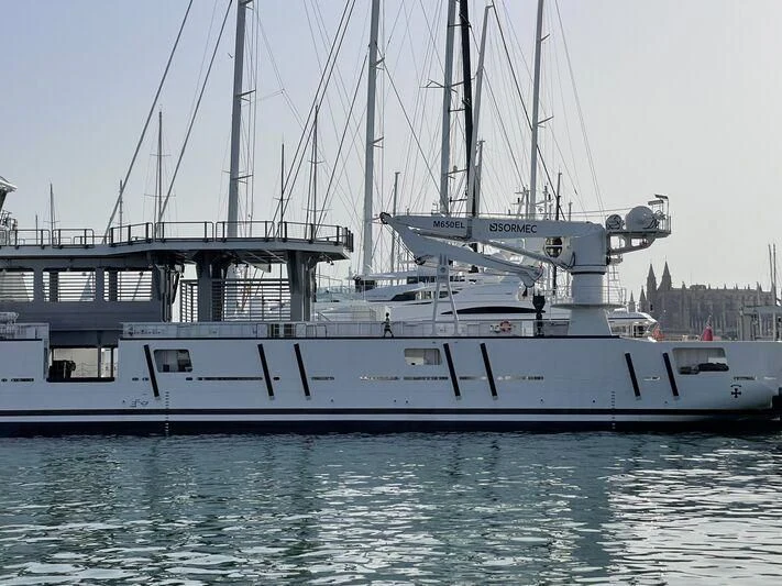 a boat in the water aboard WINGMAN Yacht for Sale