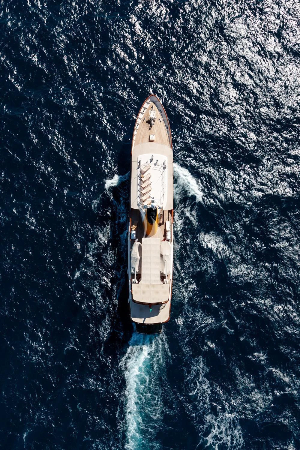 a space shuttle in outer space aboard ARIONAS Yacht for Sale