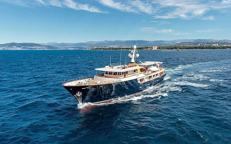 a boat in the water aboard ARIONAS Yacht for Sale