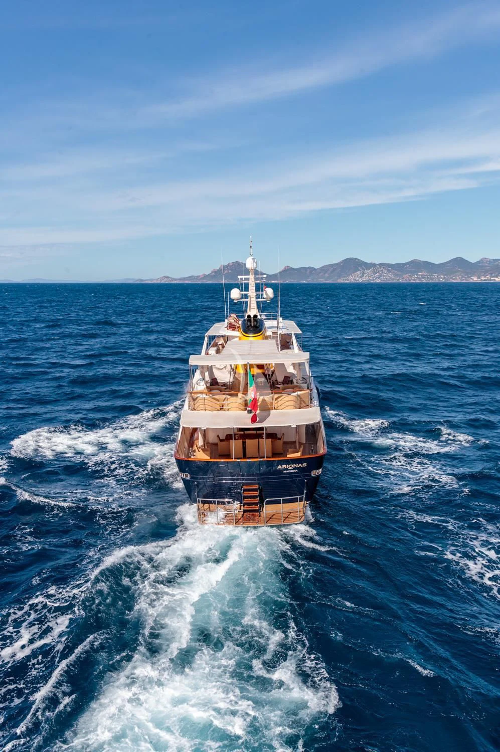 a boat on the water aboard ARIONAS Yacht for Sale