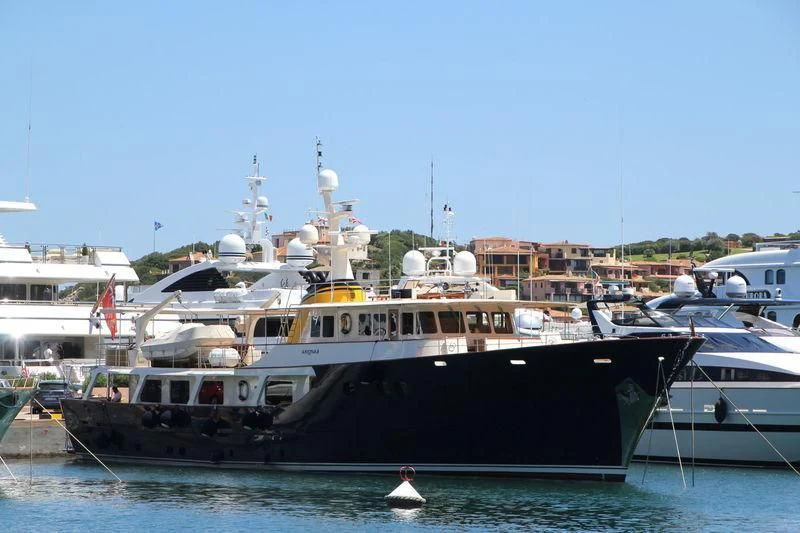 a large boat in the water aboard ARIONAS Yacht for Sale