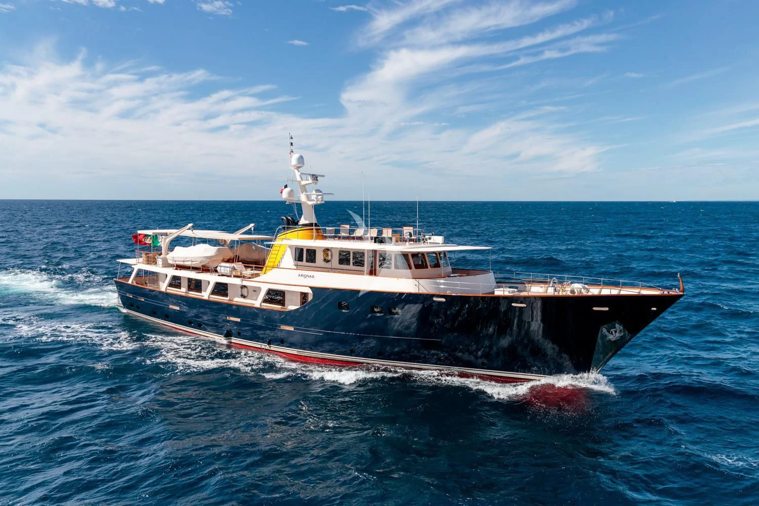 a boat in the water aboard ARIONAS Yacht for Sale