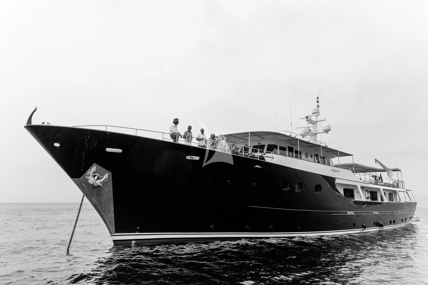 a large ship in the water aboard ARIONAS Yacht for Sale