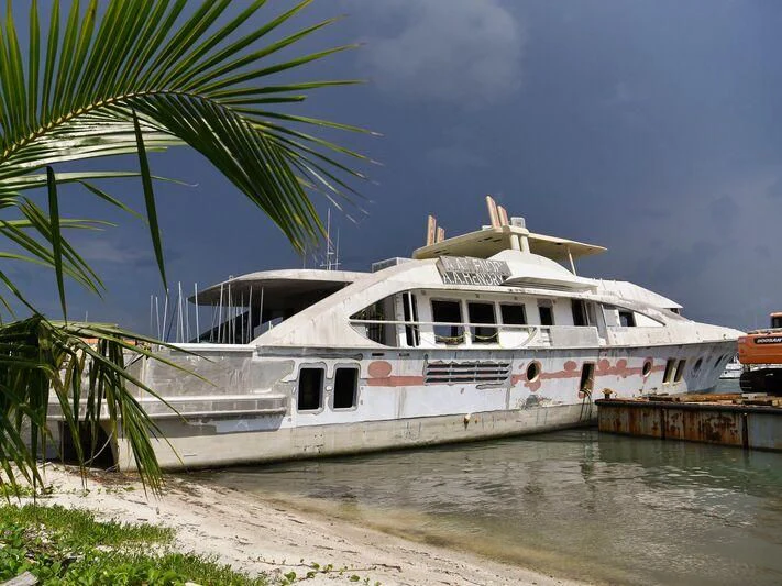 a boat on the water aboard TIME Yacht for Sale