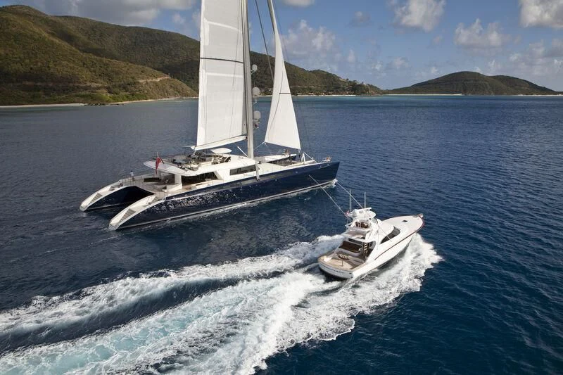 a boat on the water aboard HEMISPHERE Yacht for Sale