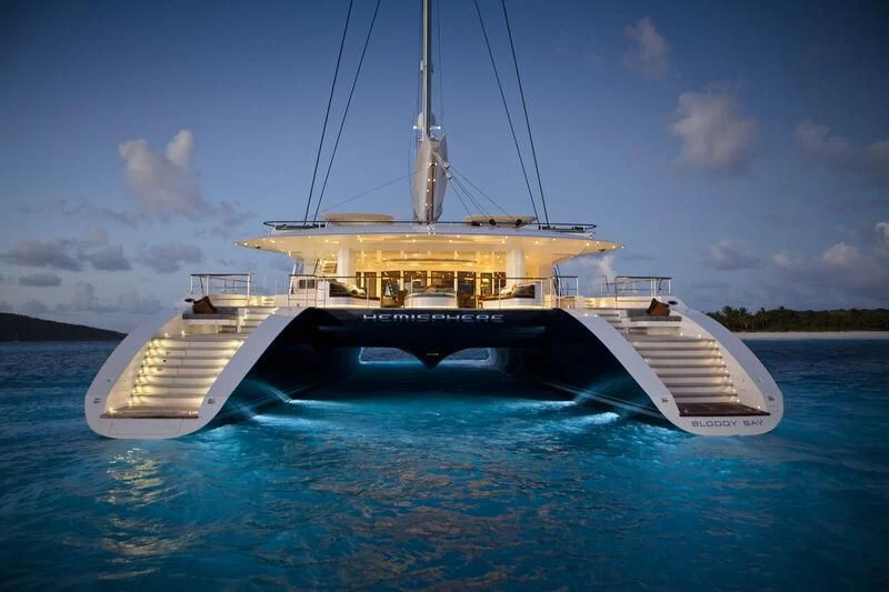 a boat on the water aboard HEMISPHERE Yacht for Sale