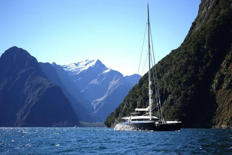 a sailboat on the water aboard HEMISPHERE Yacht for Sale