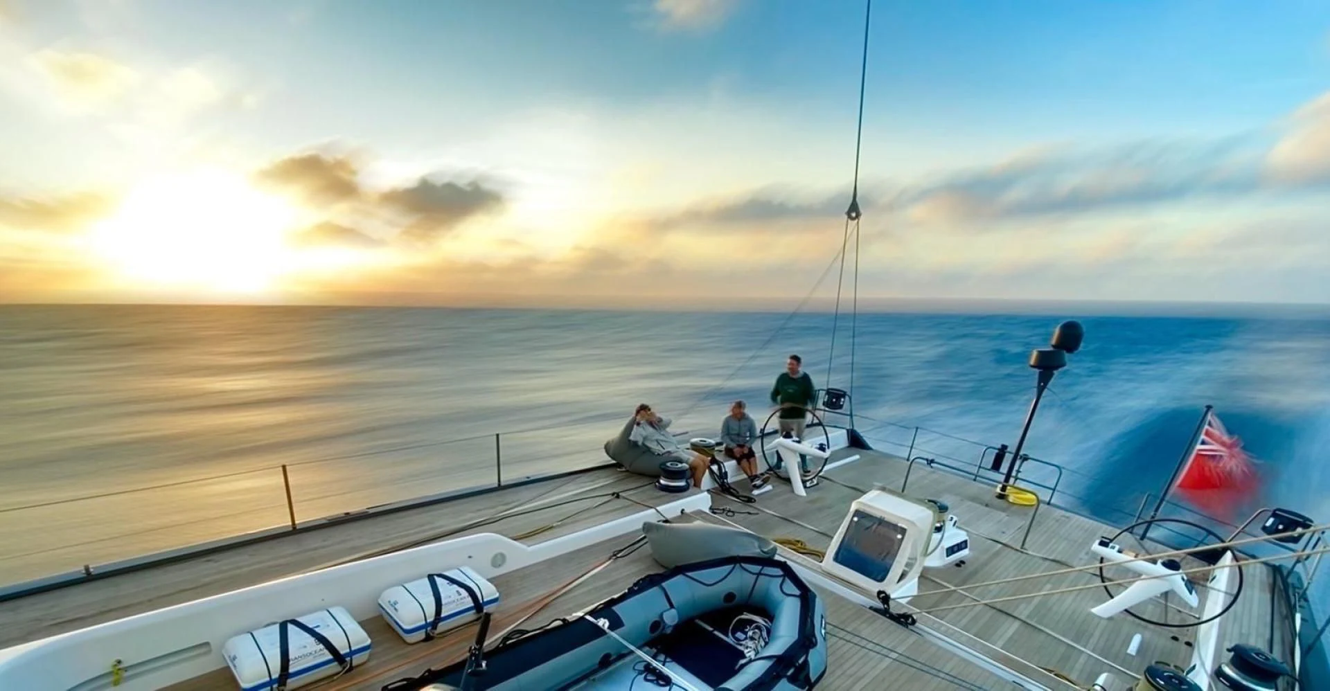 a group of people on a boat aboard MY CAT Yacht for Sale