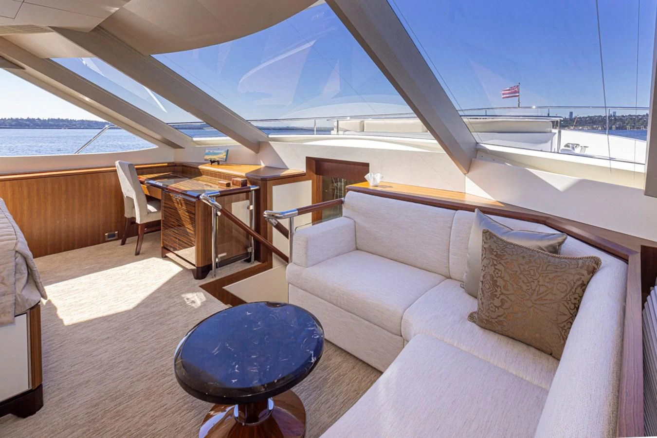 a boat on the water aboard HYAK Yacht for Sale