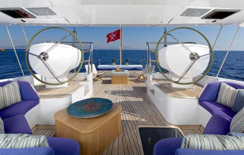 a boat on the water aboard ALLURE A Yacht for Sale
