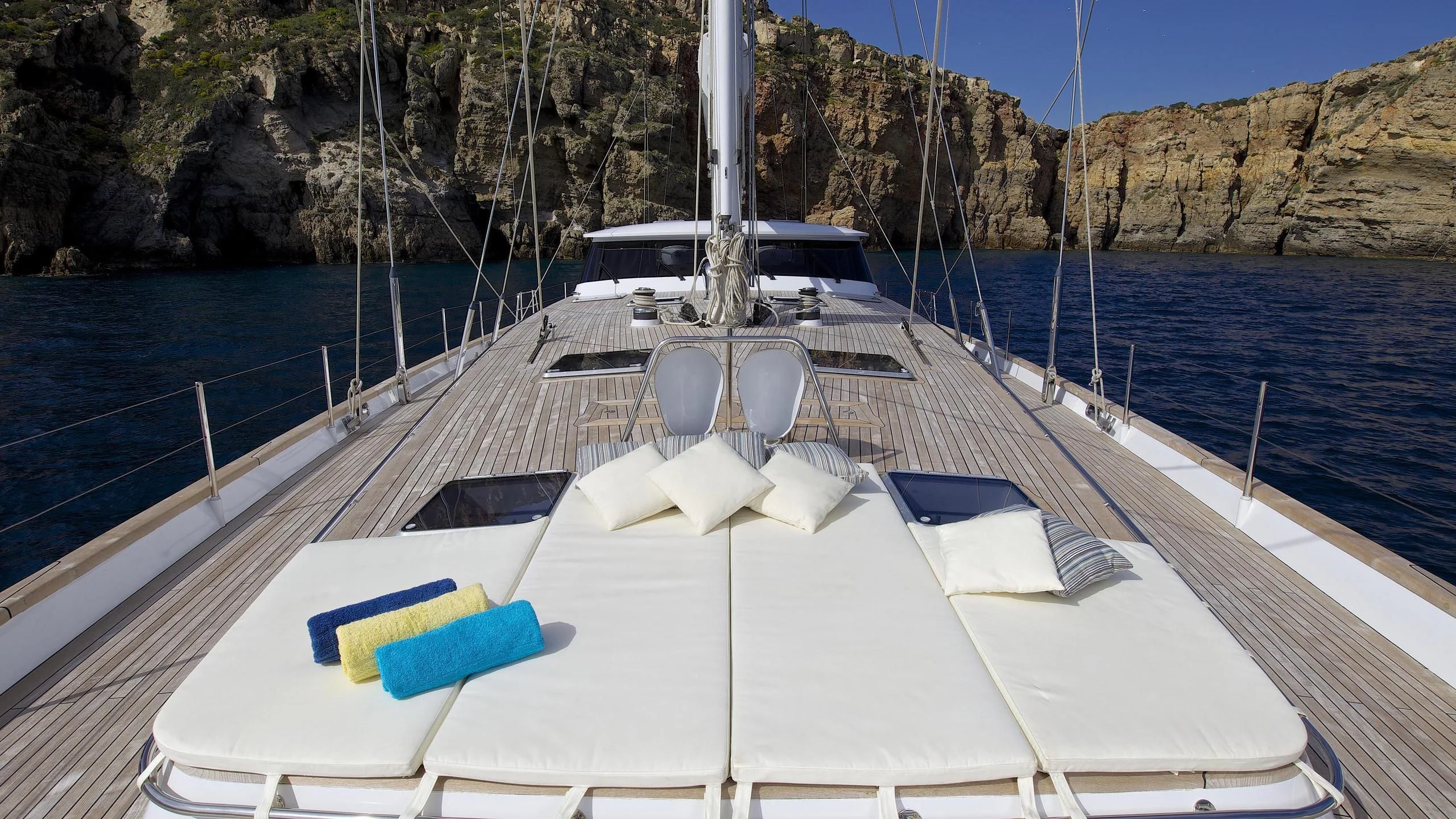 a boat on the water aboard ALLURE A Yacht for Sale