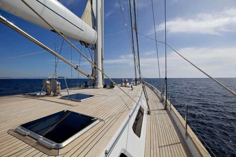 a boat on the water aboard ALLURE A Yacht for Sale