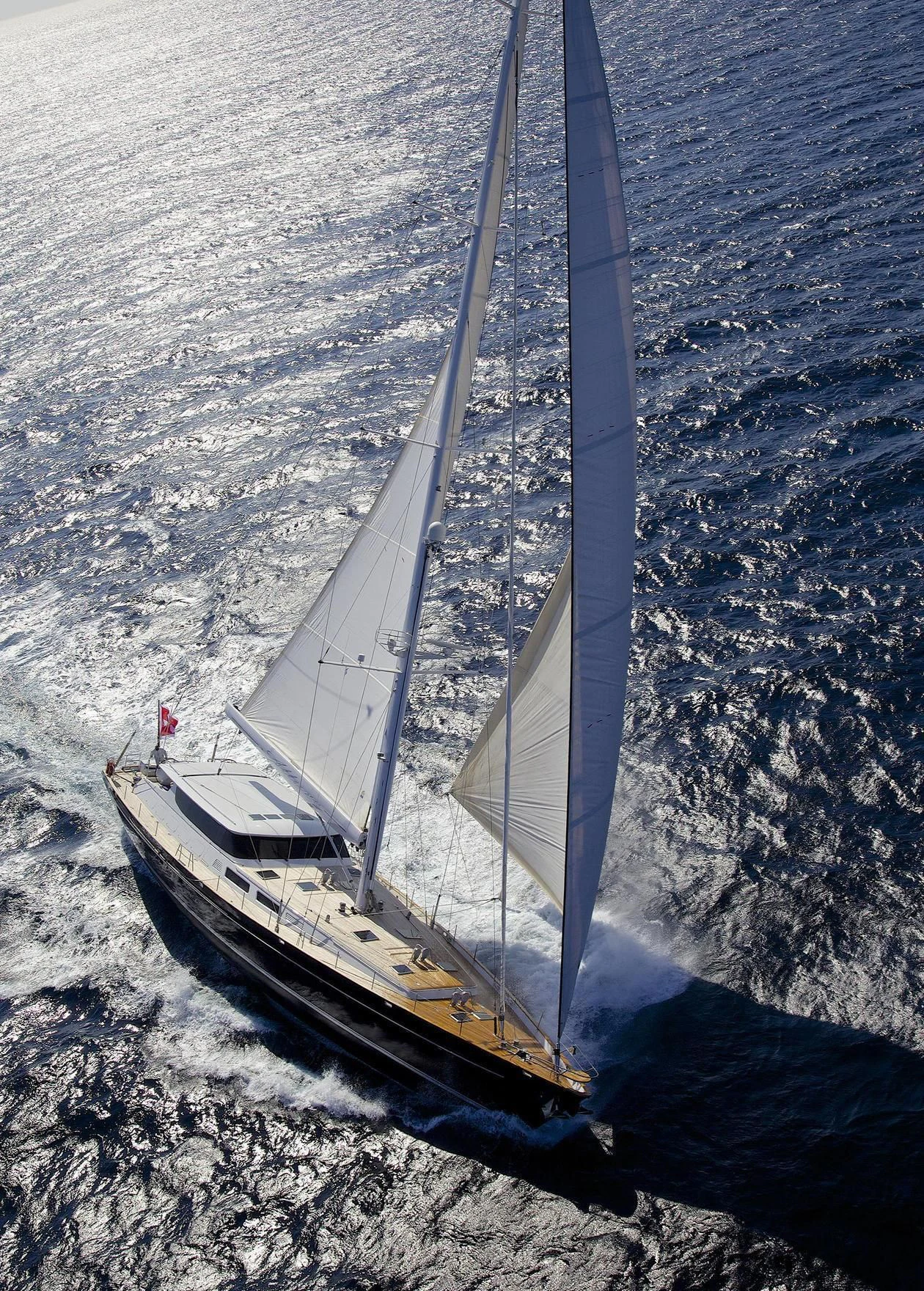 a sailboat on the water aboard ALLURE A Yacht for Sale