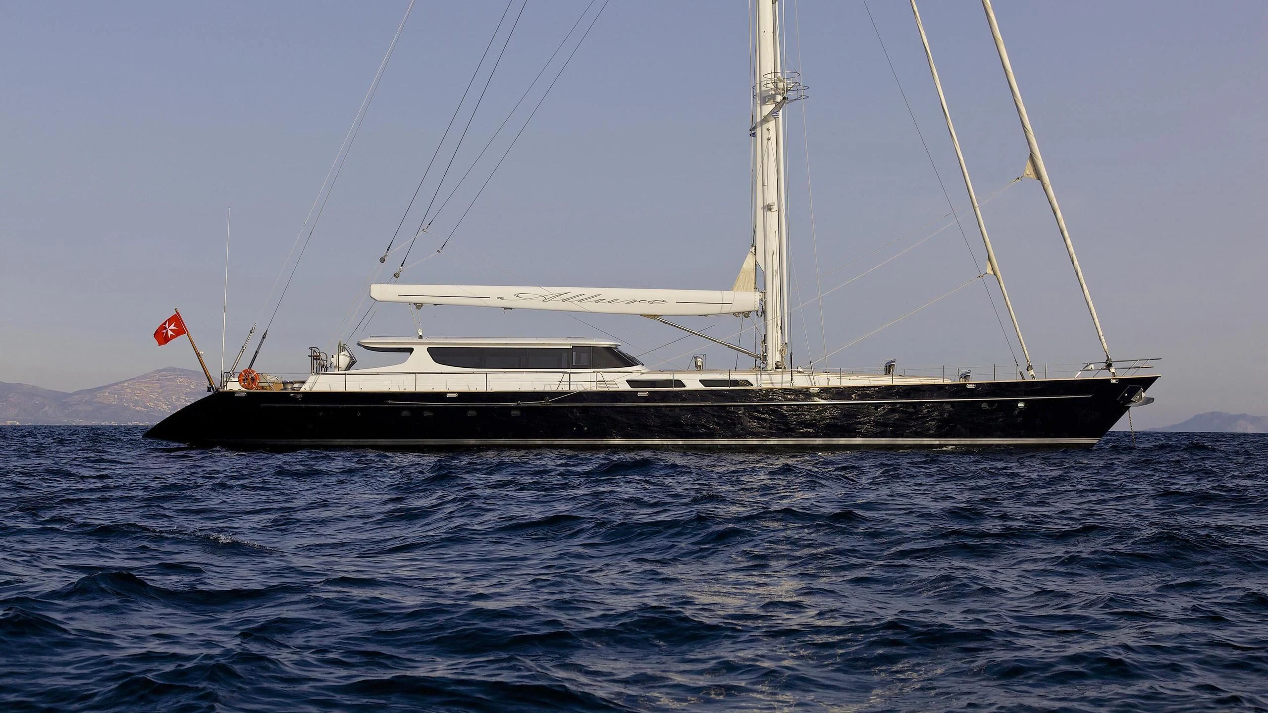 a boat in the water aboard ALLURE A Yacht for Sale