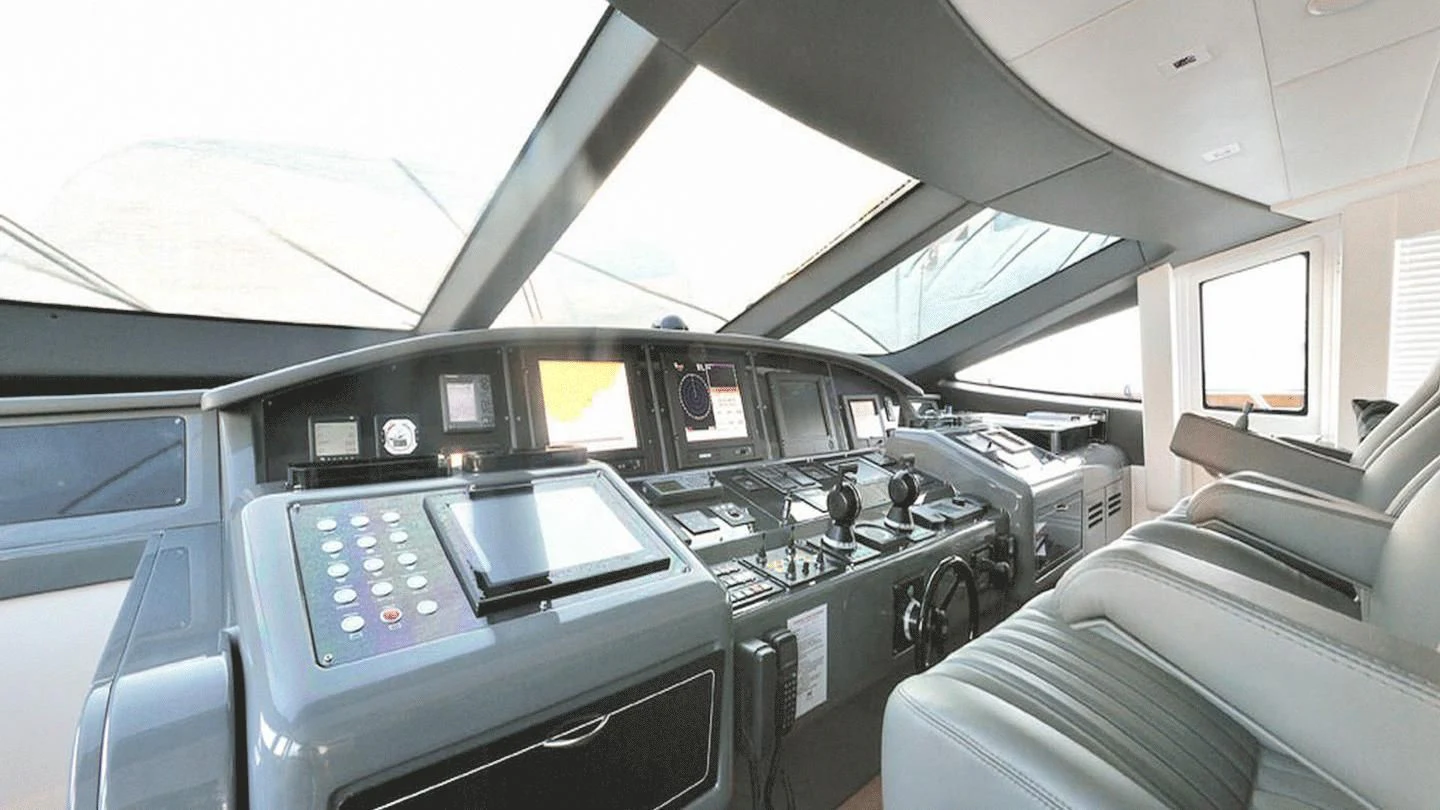 inside of a car aboard ALLURE A Yacht for Sale