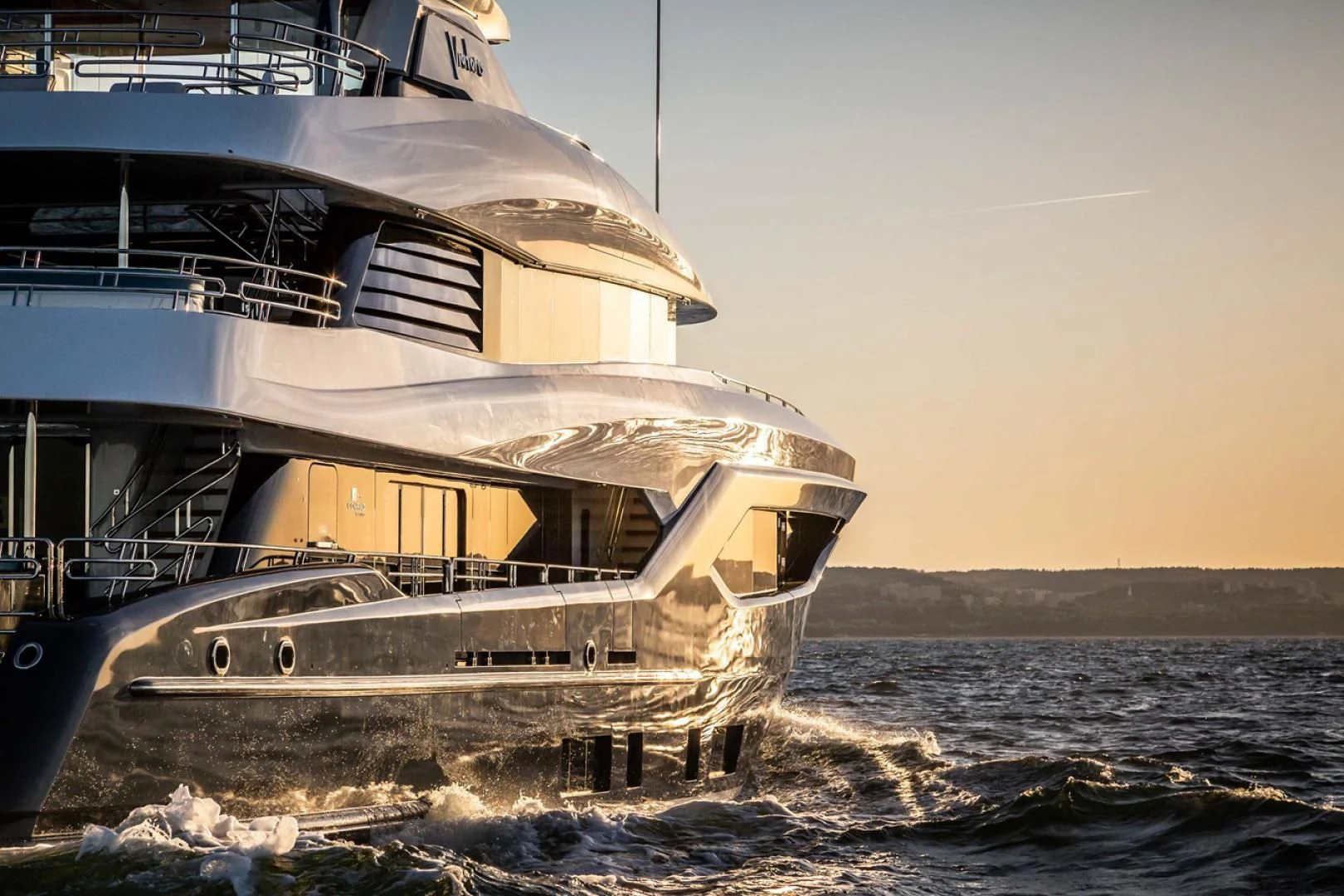 a boat on the water aboard VIATORIS Yacht for Sale