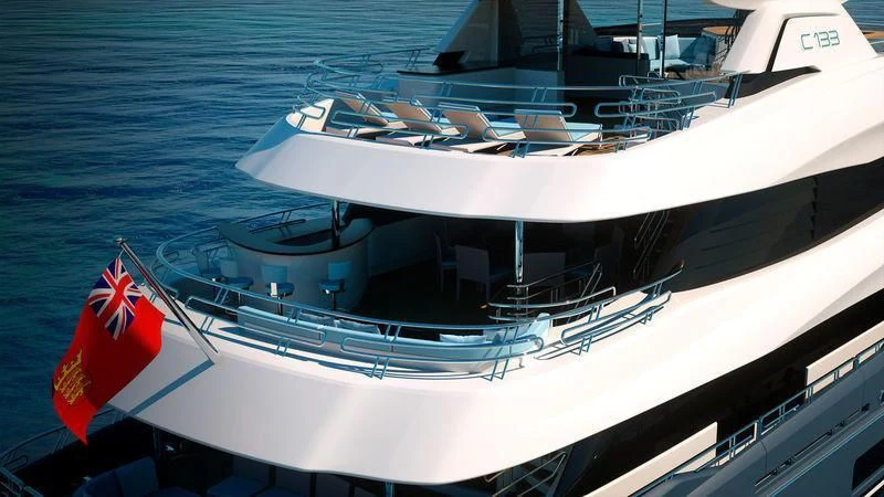 a boat on the water aboard VIATORIS Yacht for Sale