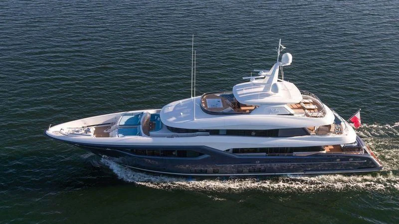 a boat on the water aboard VIATORIS Yacht for Sale