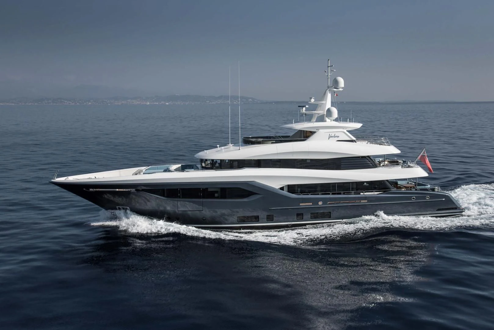 a boat on the water aboard VIATORIS Yacht for Sale