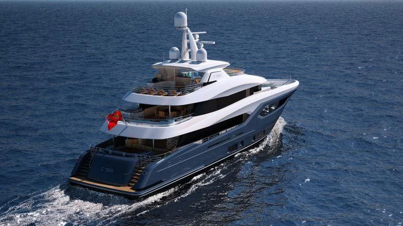 a boat on the water aboard VIATORIS Yacht for Sale