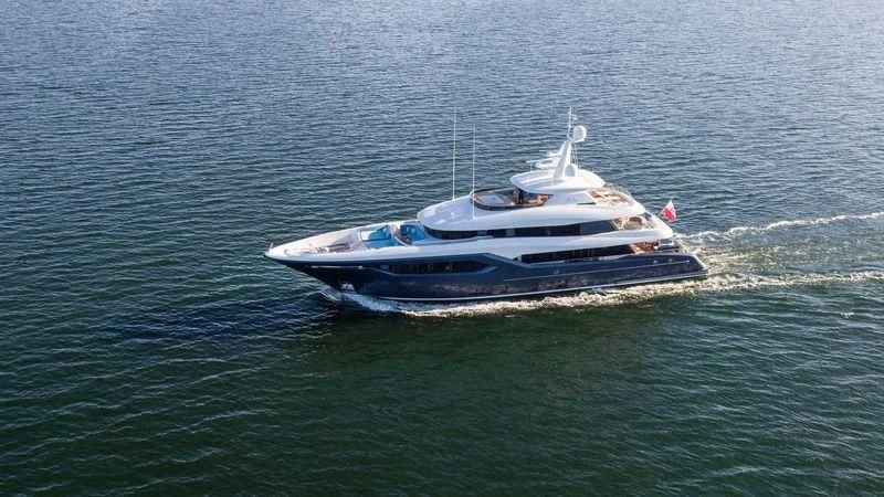 a boat in the water aboard VIATORIS Yacht for Sale
