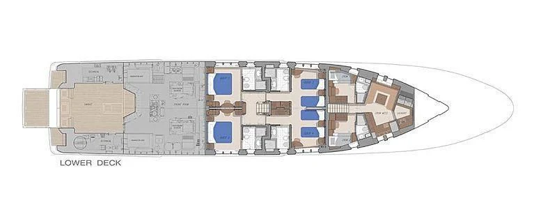 diagram aboard VIATORIS Yacht for Sale