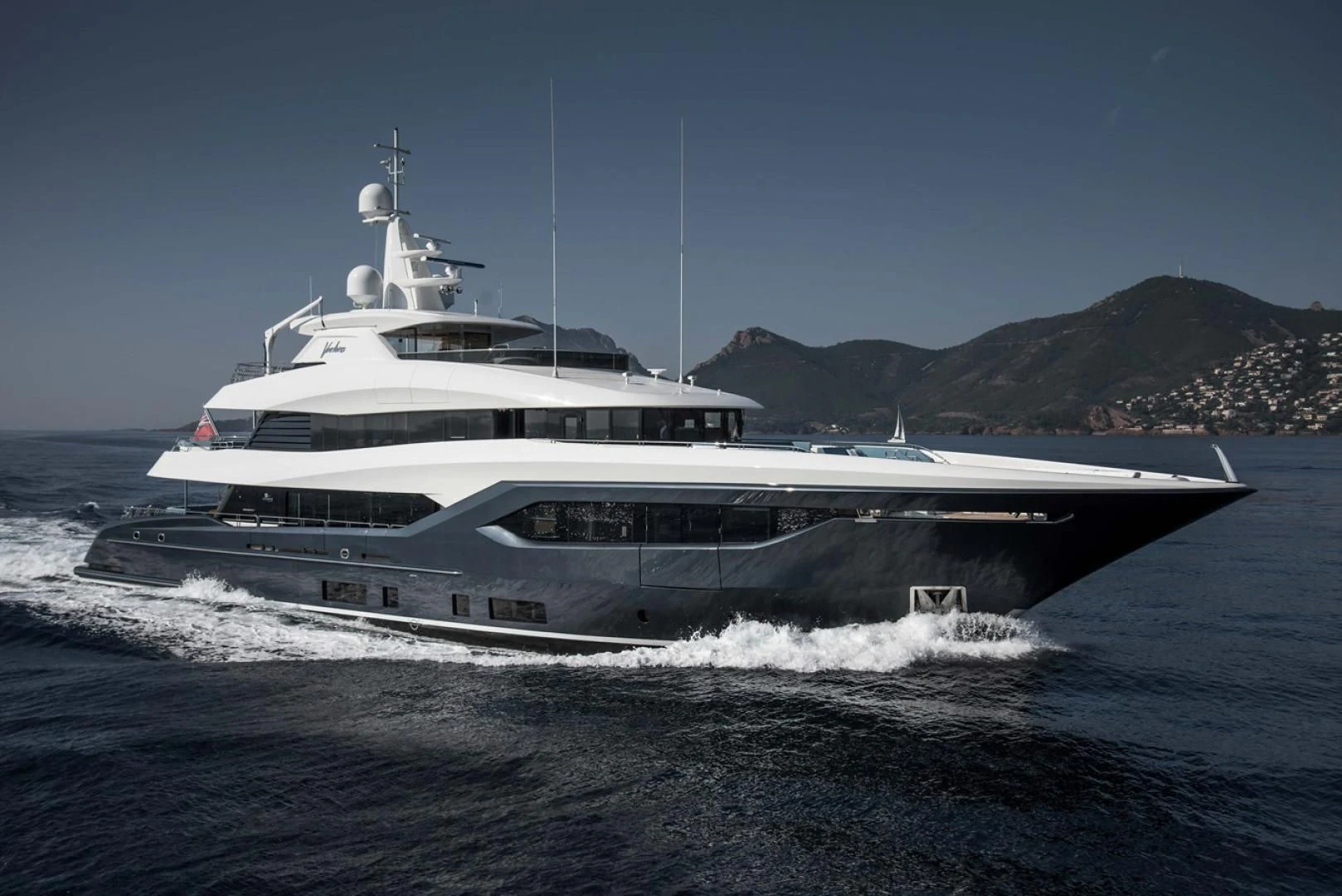 a boat on the water aboard VIATORIS Yacht for Sale
