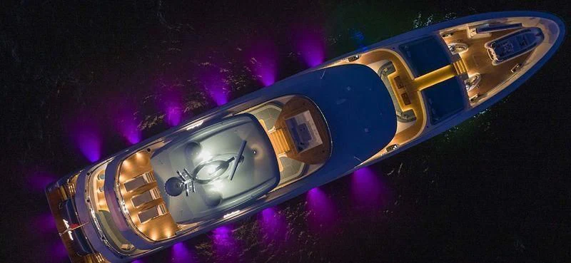 a space ship in space aboard VIATORIS Yacht for Sale