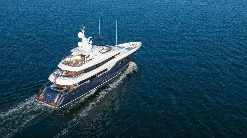a ship in the water aboard VIATORIS Yacht for Sale