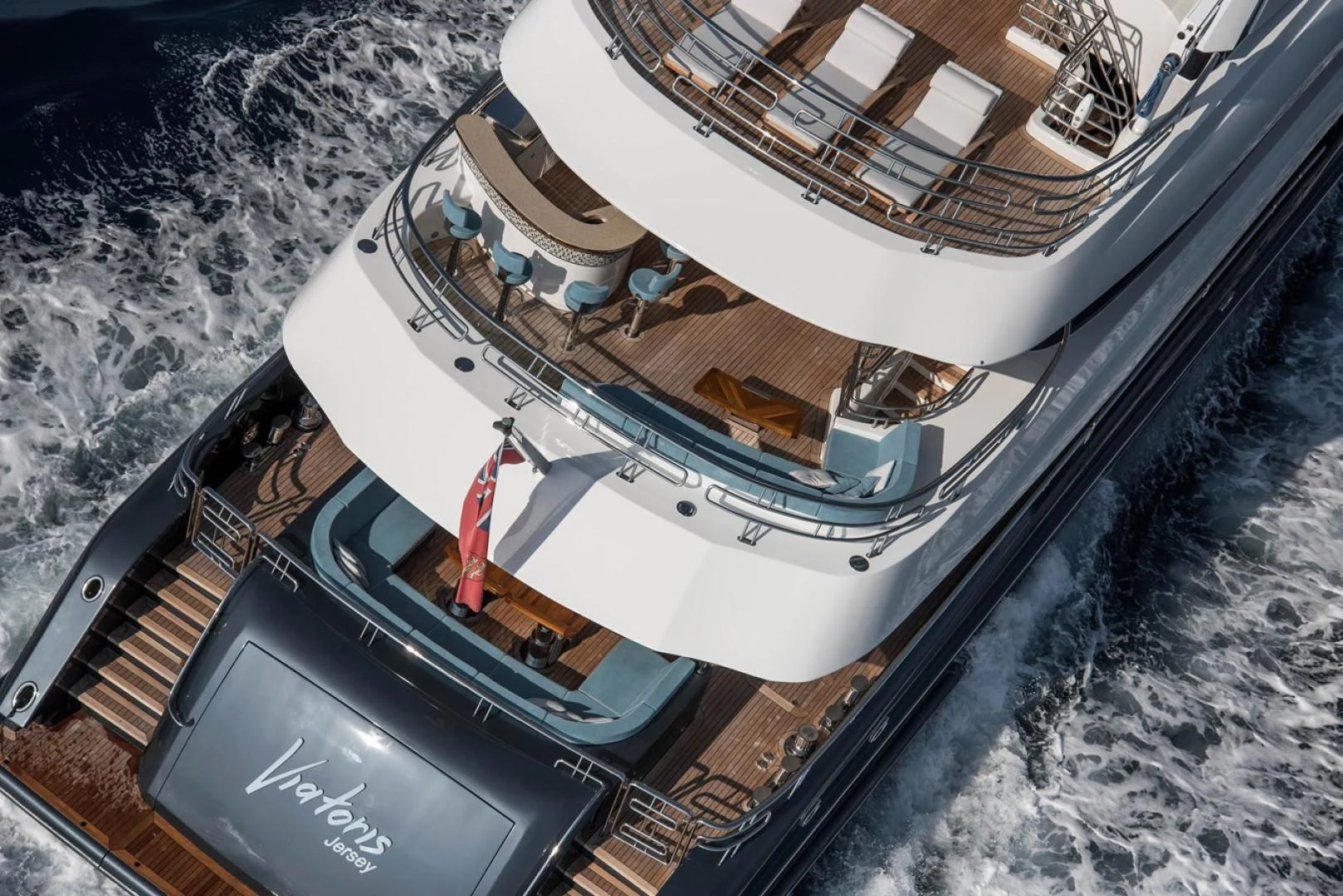 a boat on the water aboard VIATORIS Yacht for Sale