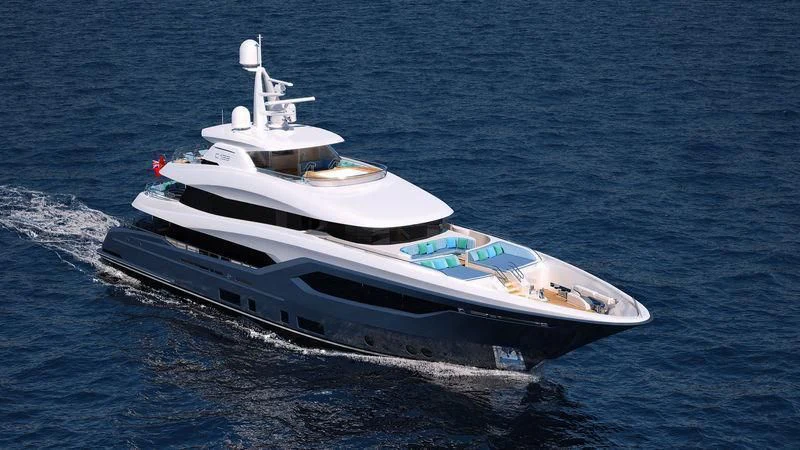 a boat on the water aboard VIATORIS Yacht for Sale