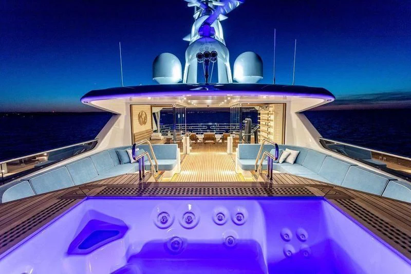 the inside of a boat aboard VIATORIS Yacht for Sale