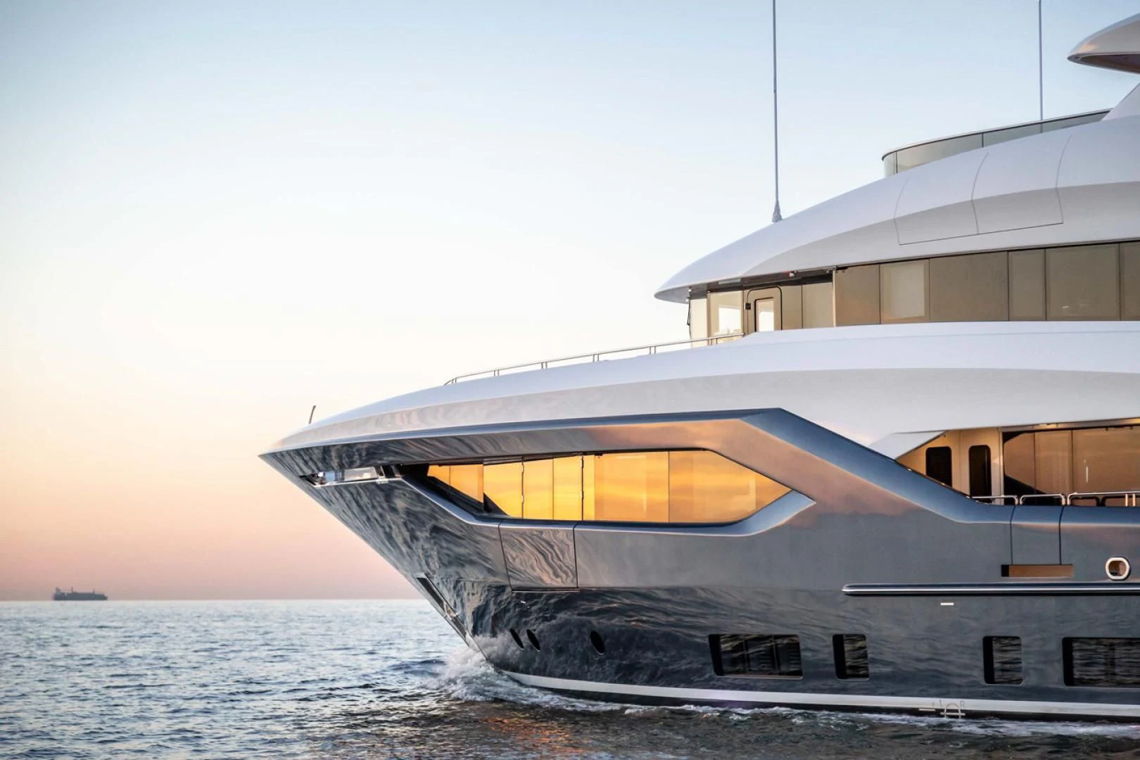 a boat on the water aboard VIATORIS Yacht for Sale