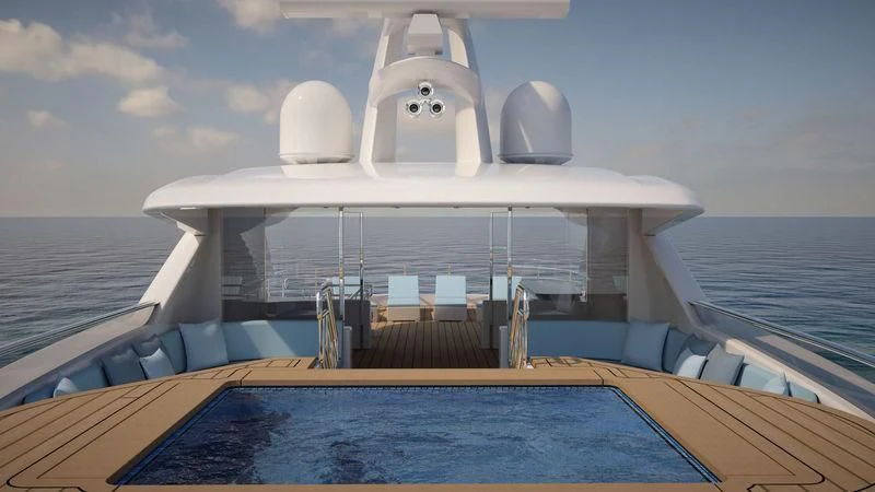 a boat on the water aboard VIATORIS Yacht for Sale