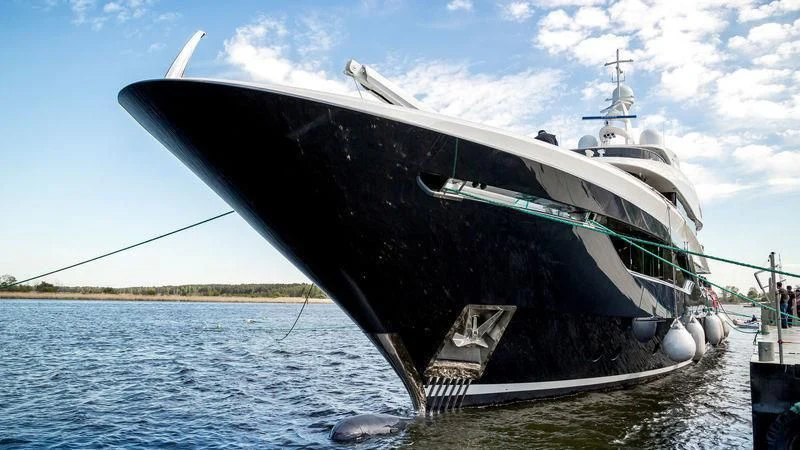 a boat on the water aboard VIATORIS Yacht for Sale