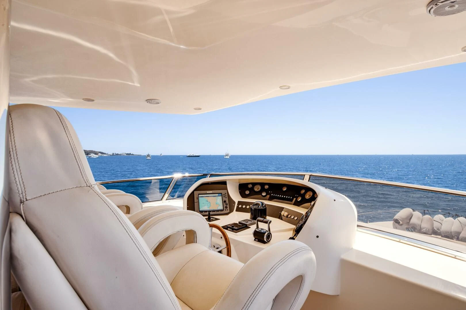 the inside of a boat aboard GRACE Yacht for Sale