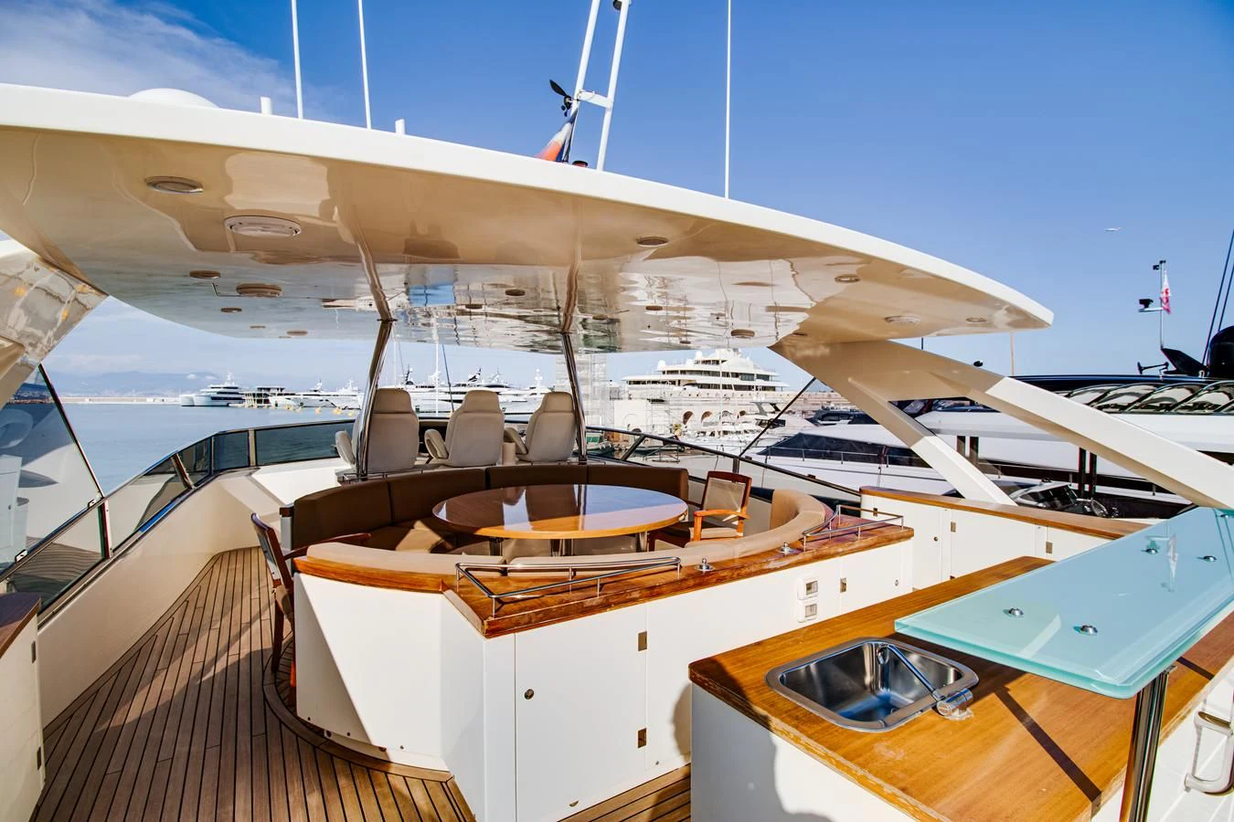 a boat on the water aboard GRACE Yacht for Sale