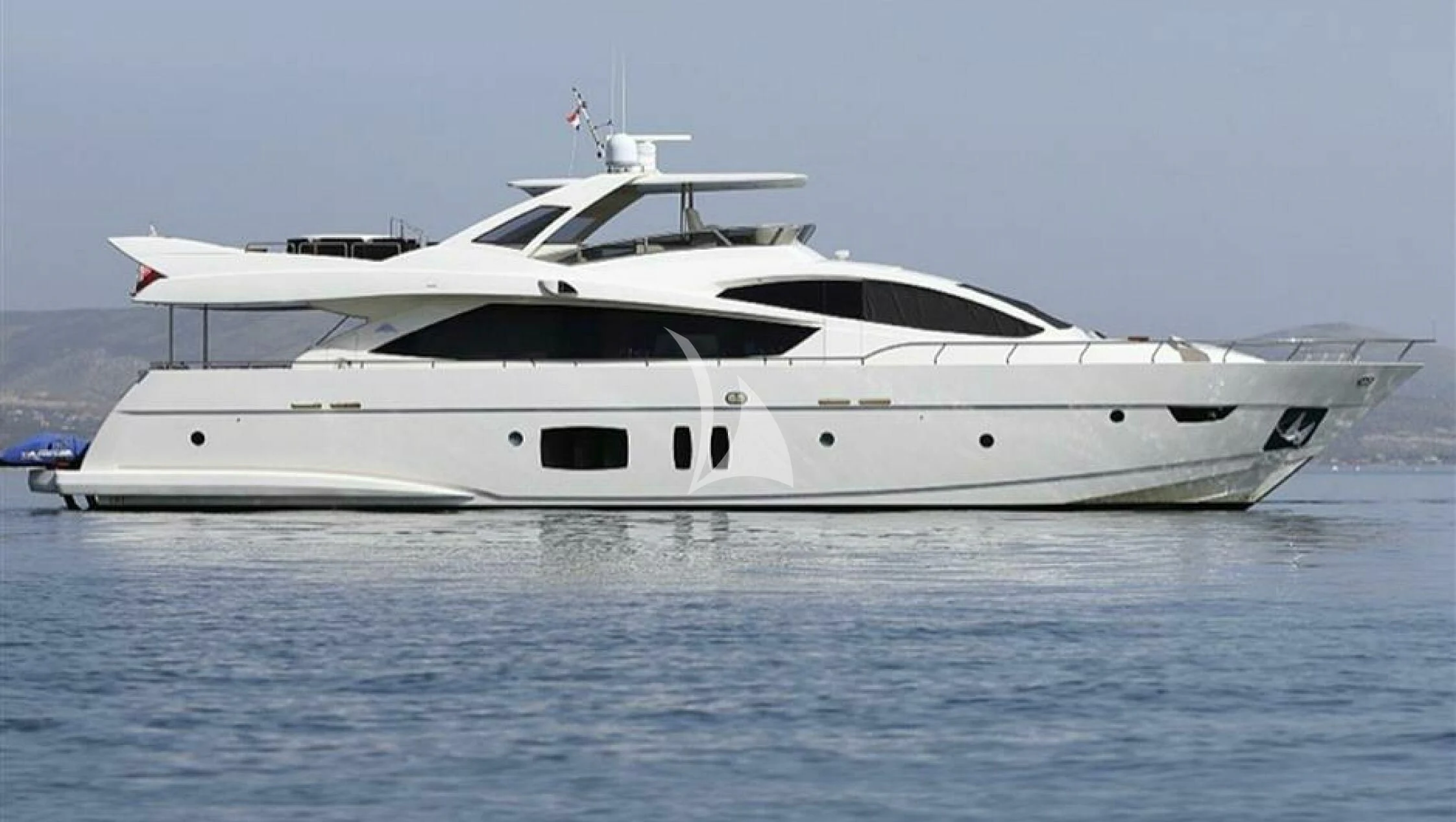 a white yacht in the water aboard GRACE Yacht for Sale