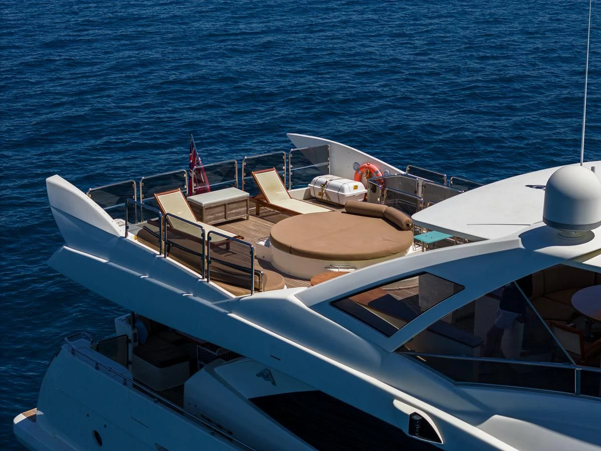 a boat on the water aboard GRACE Yacht for Sale