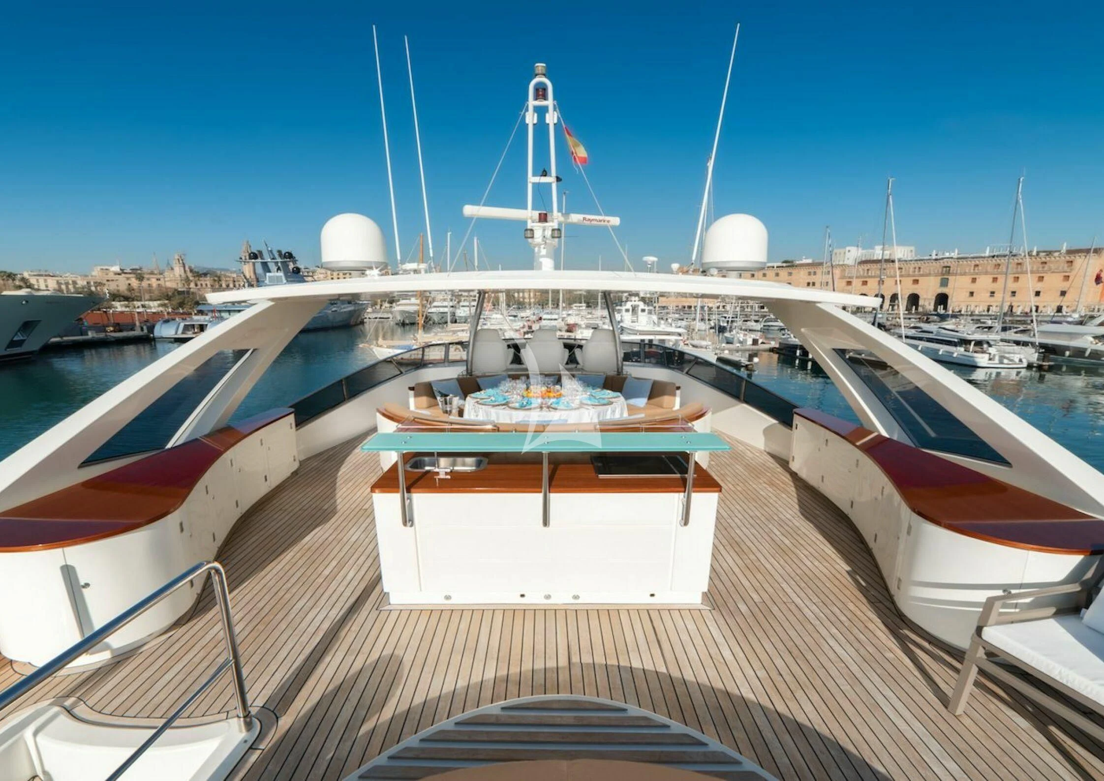 a boat on the water aboard GRACE Yacht for Sale