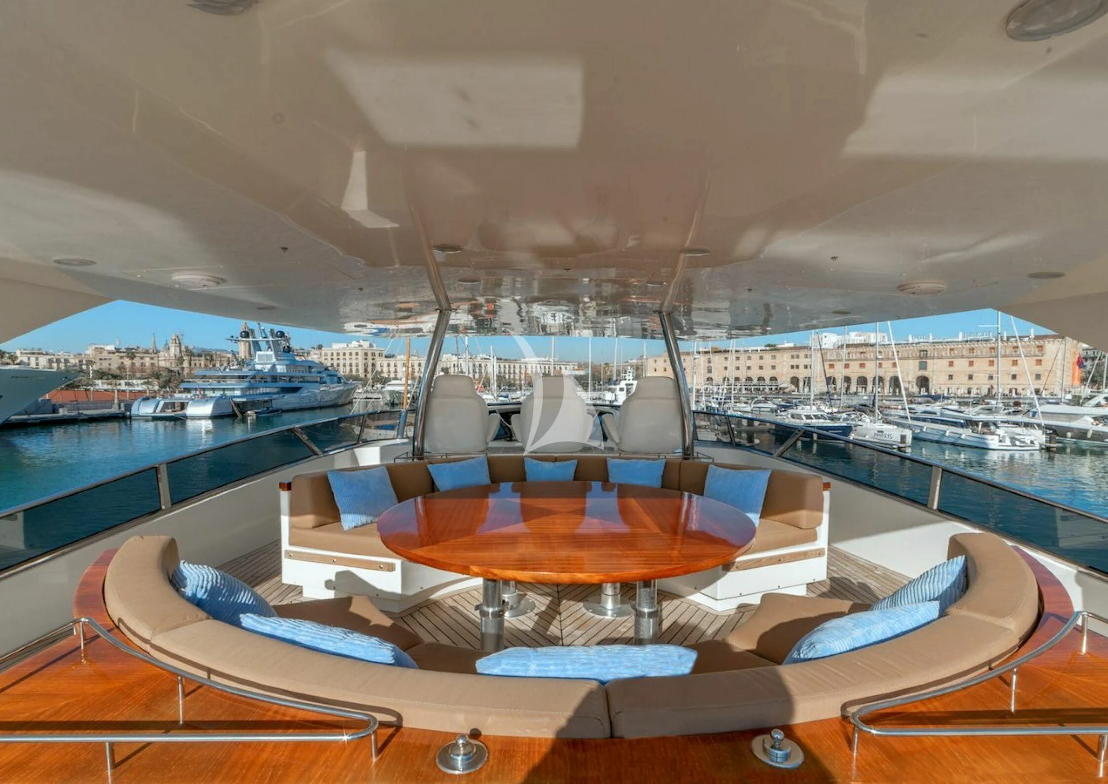 a boat on the water aboard GRACE Yacht for Sale