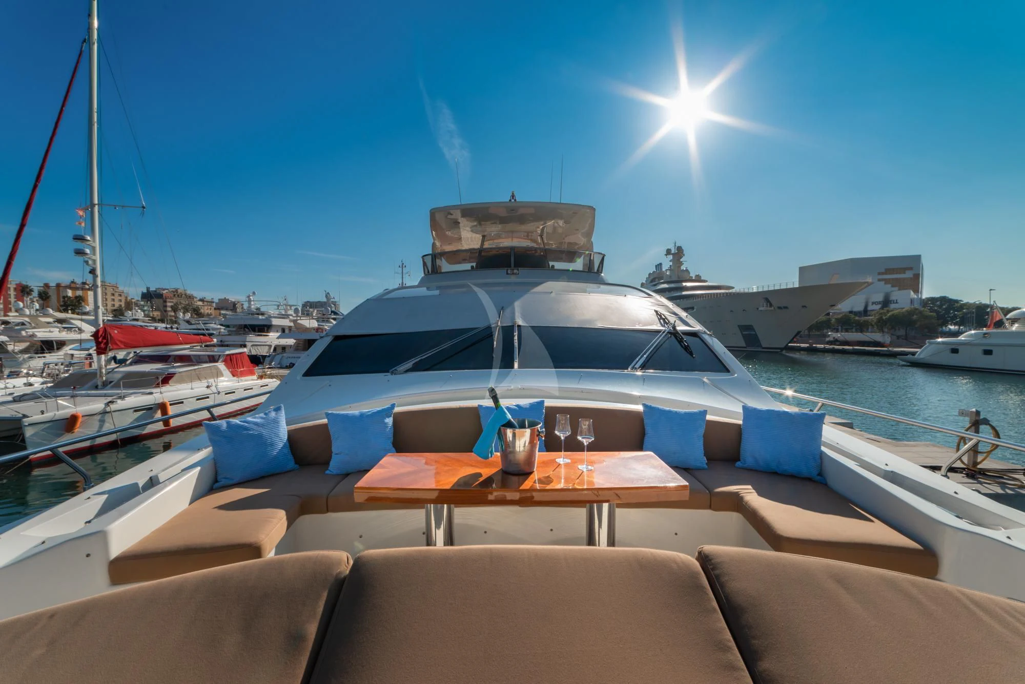 a boat on the water aboard GRACE Yacht for Sale