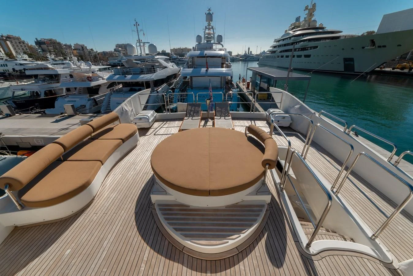 a boat on the water aboard GRACE Yacht for Sale