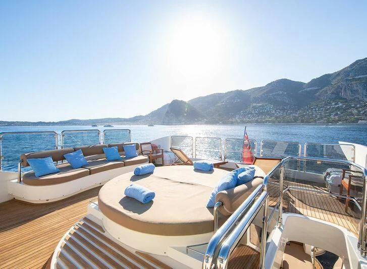 a boat on the water aboard GRACE Yacht for Sale