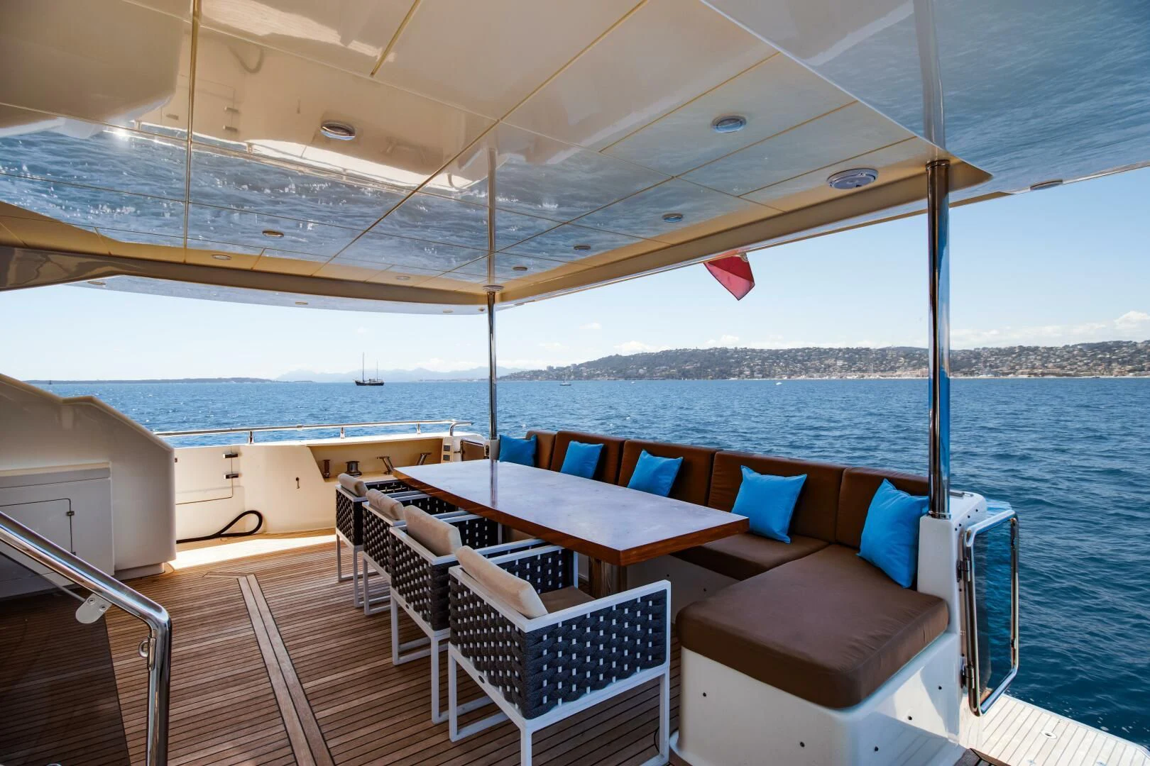 a boat on the water aboard GRACE Yacht for Sale