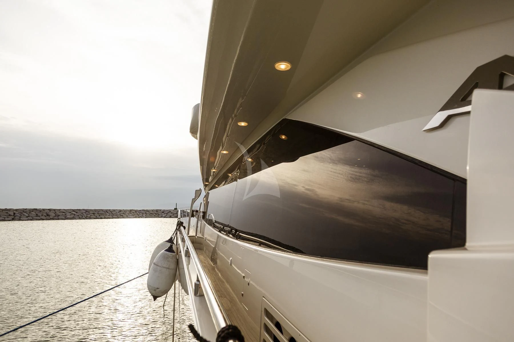 a boat on the water aboard GRACE Yacht for Sale