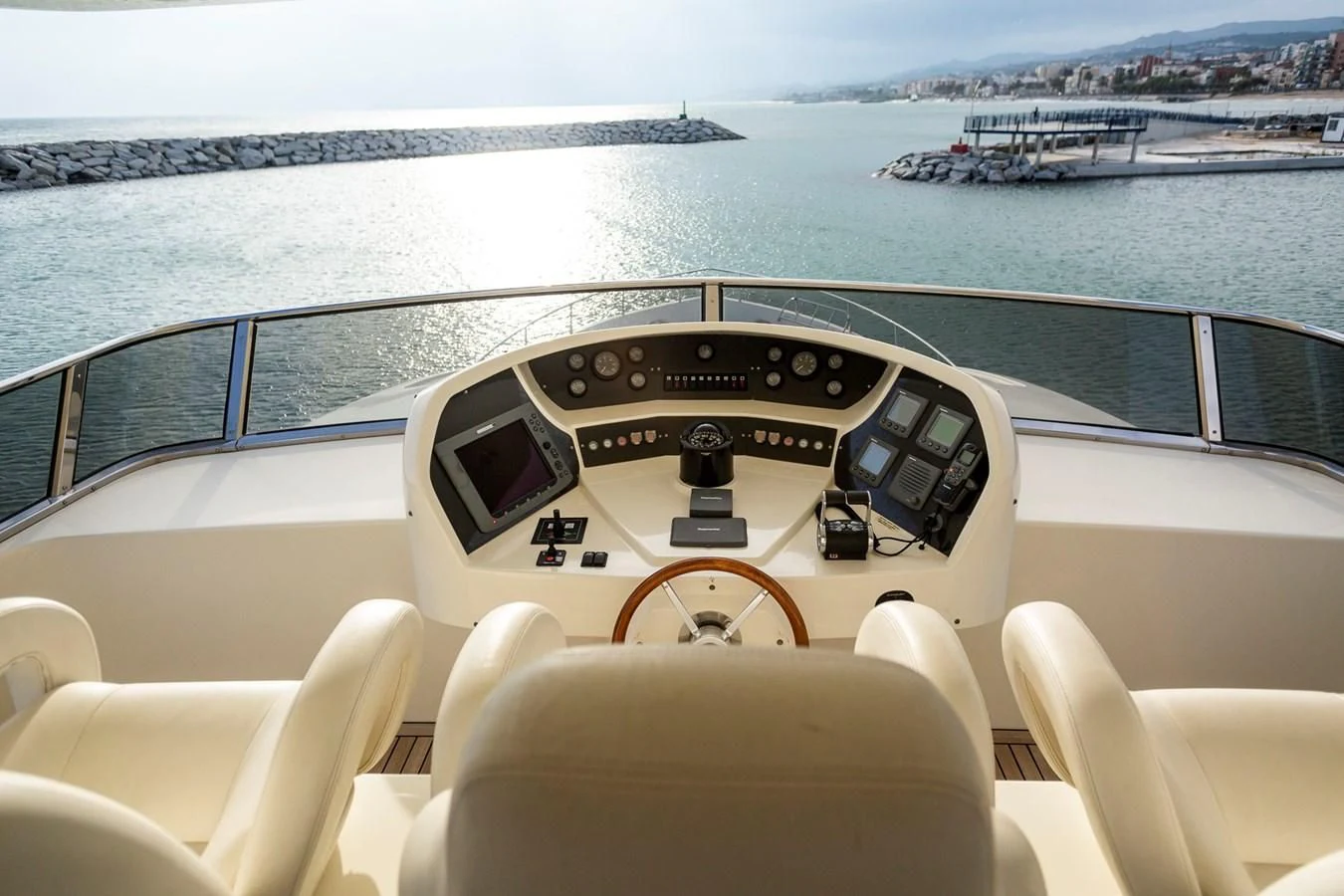 a boat on the water aboard GRACE Yacht for Sale