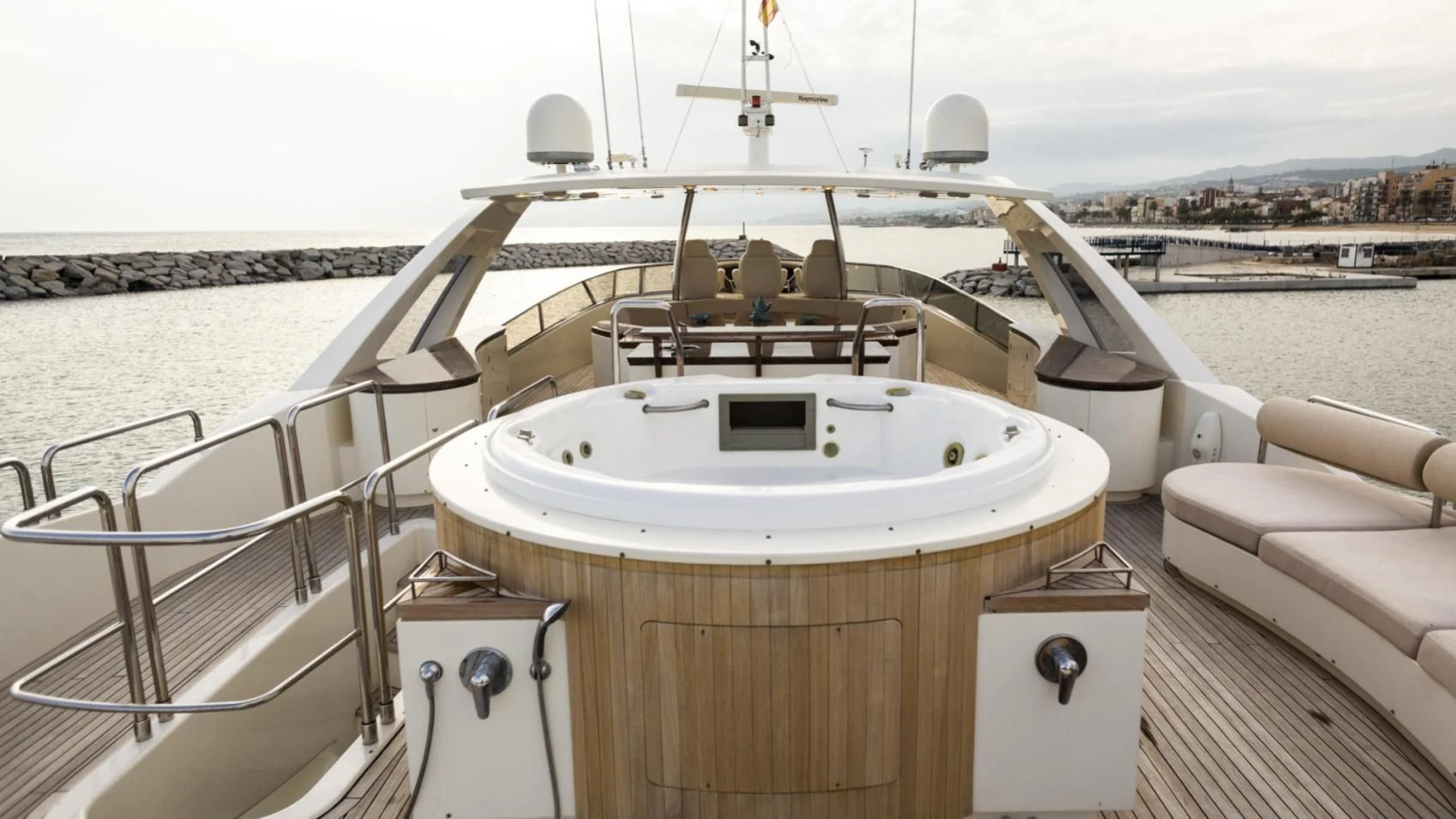 a boat on the water aboard GRACE Yacht for Sale