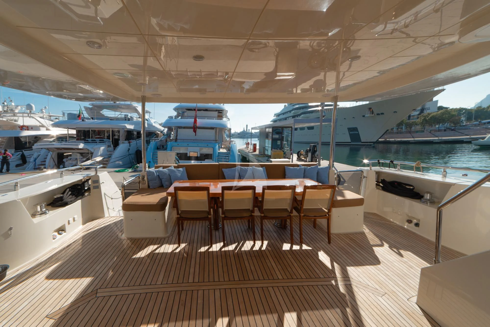 a boat on the water aboard GRACE Yacht for Sale